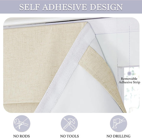 RYB HOME Classroom Door Window Cover, 100% Blackout Lockdown Shades