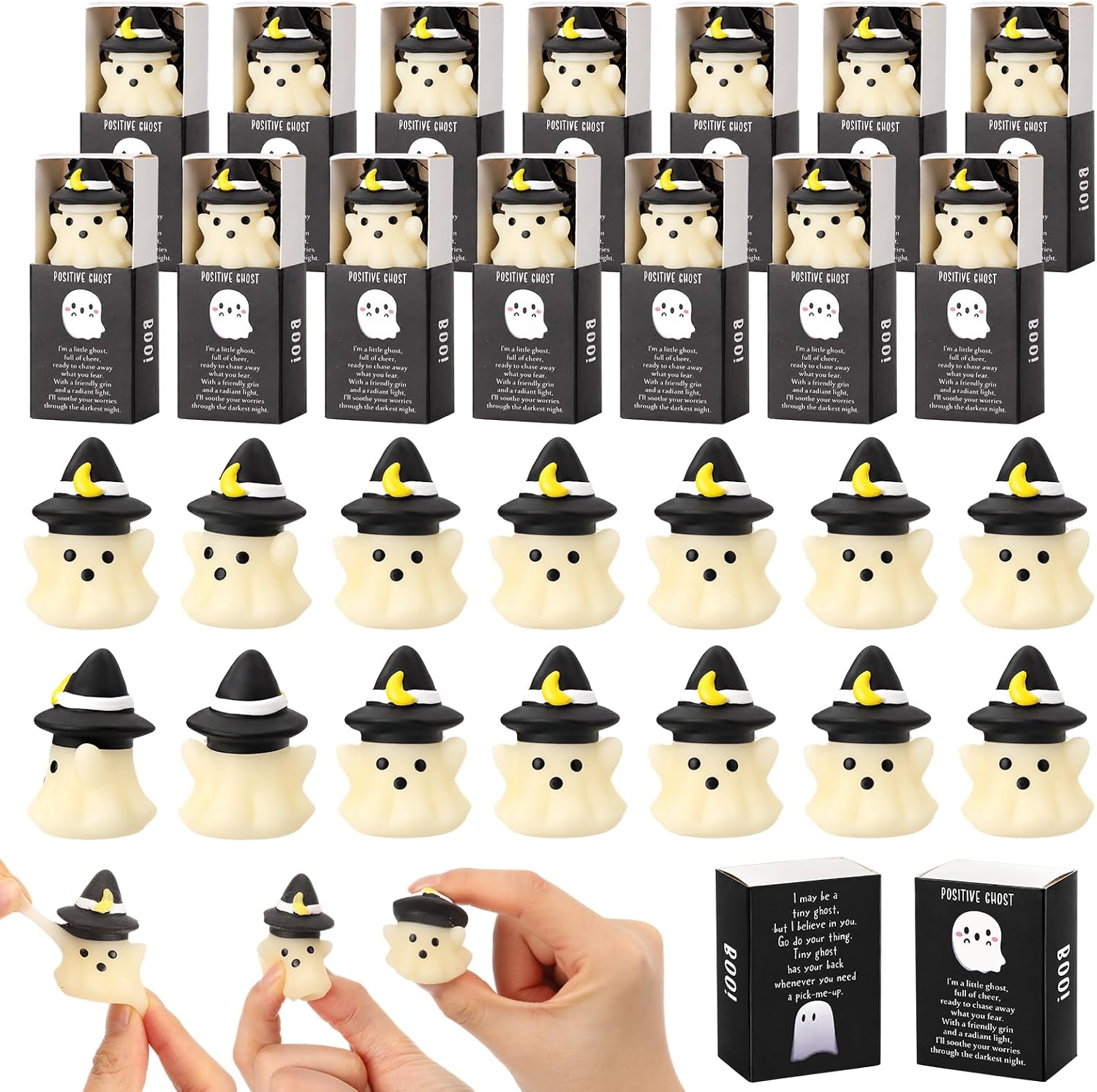 72 Sets Halloween Ghost Gifts Boo Positive Party Favors