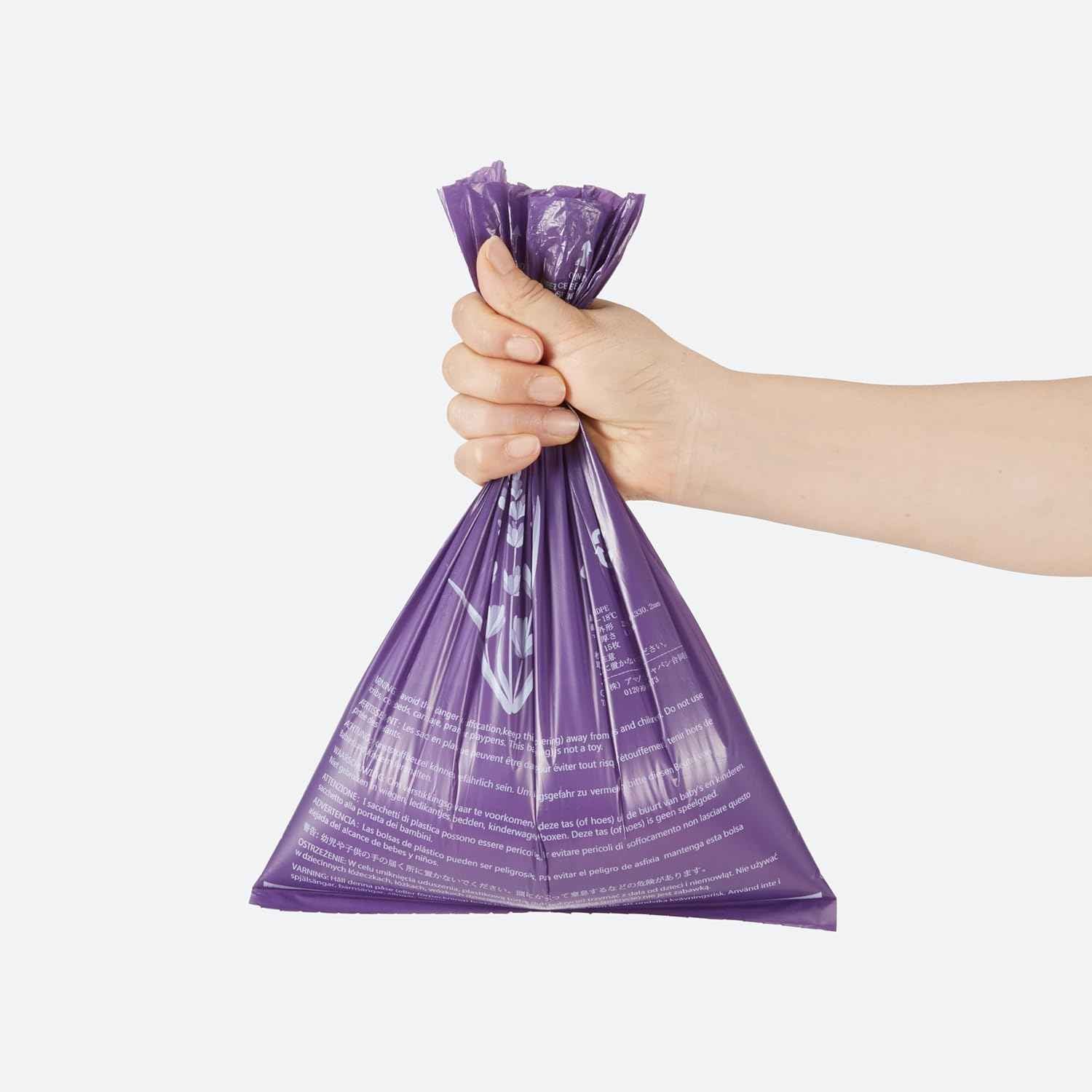 Amazon Basics Premium Dog Poop Bags, 600 Count, Enhanced Leakproof, Premium Lavender Scented