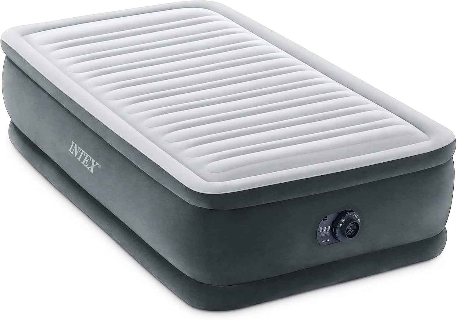 Intex Dura-Beam Deluxe 18" Twin Size Air Mattress with Built-in Pump
