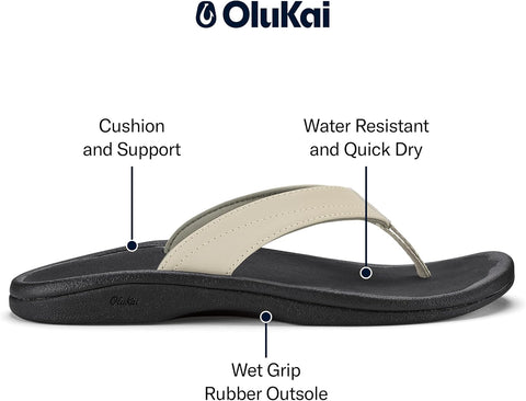 OluKai Ho'opio Leather Women's Beach Sandals