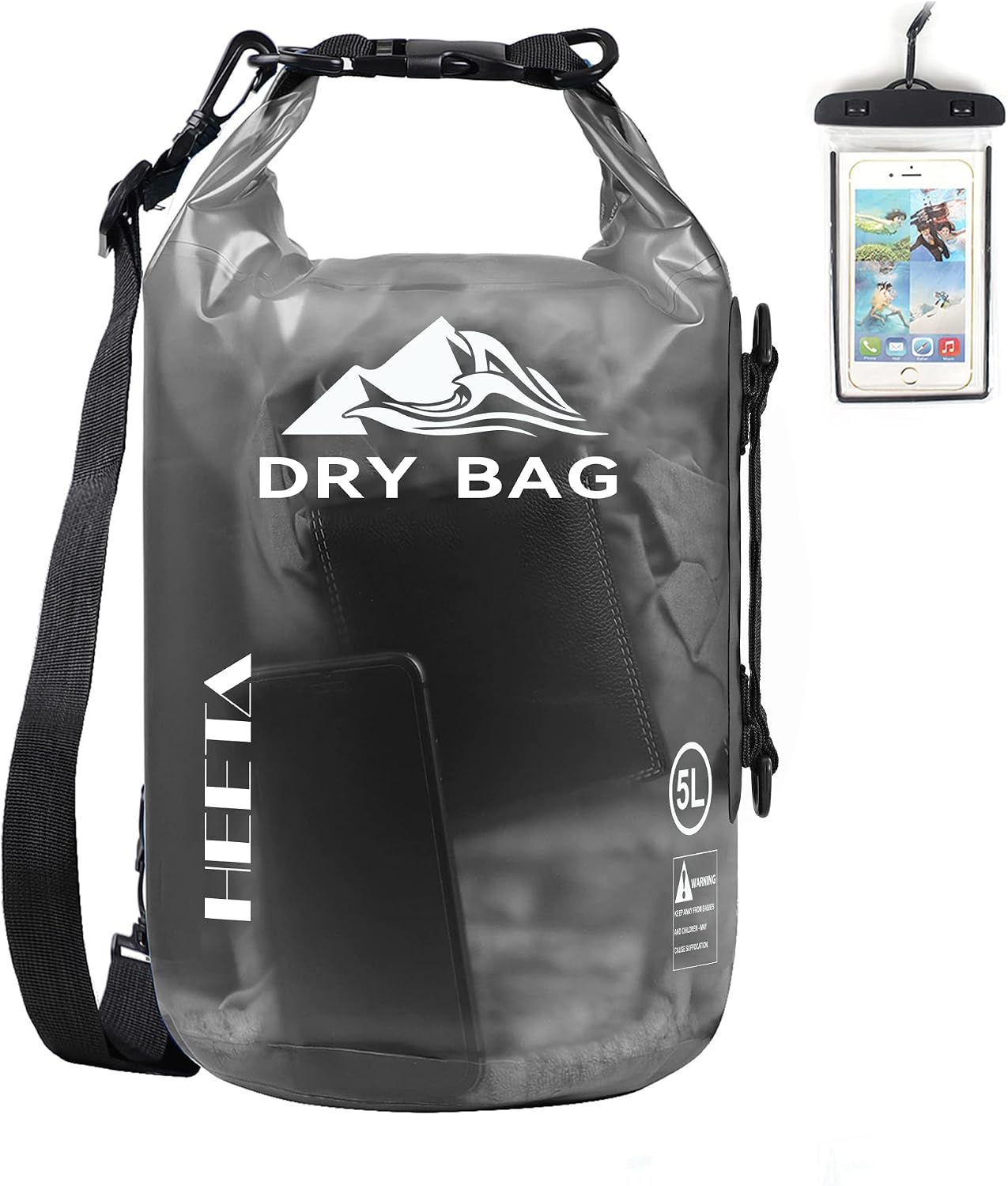 HEETA Dry Bag Waterproof Backpack with Phone Case 5L/10L/20L/30L/40L