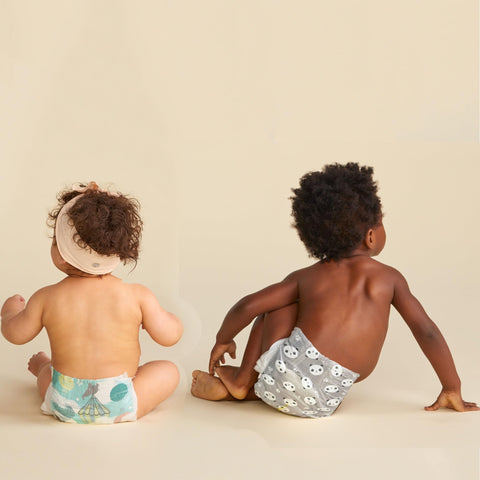 The Honest Company Clean Conscious Diapers | Plant-Based, Sustainable | Above It All + Pandas | Club Box, Size Newborn, 72 Count