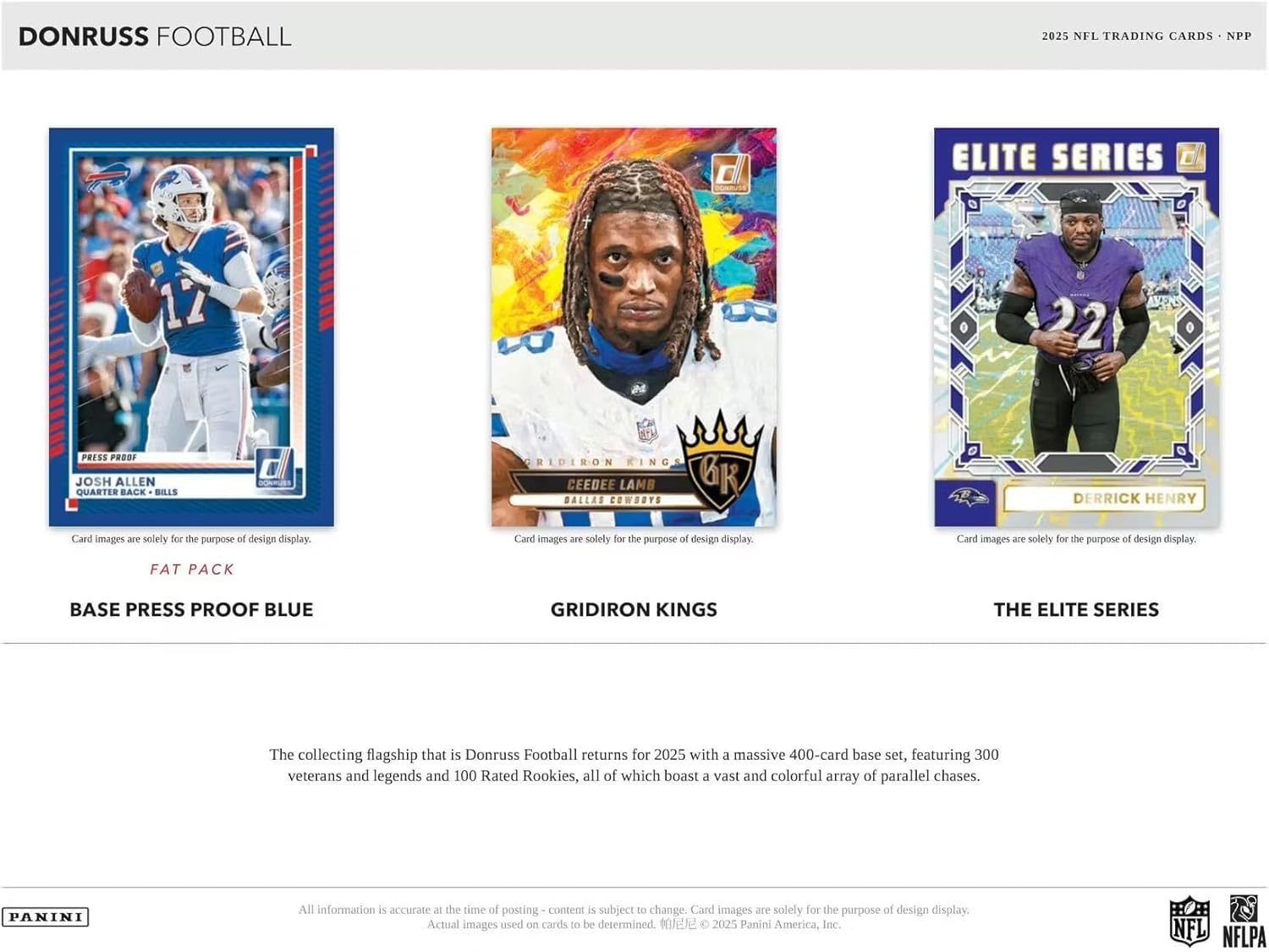 Panini 2025 Donruss Football Retail 24-Pack Box