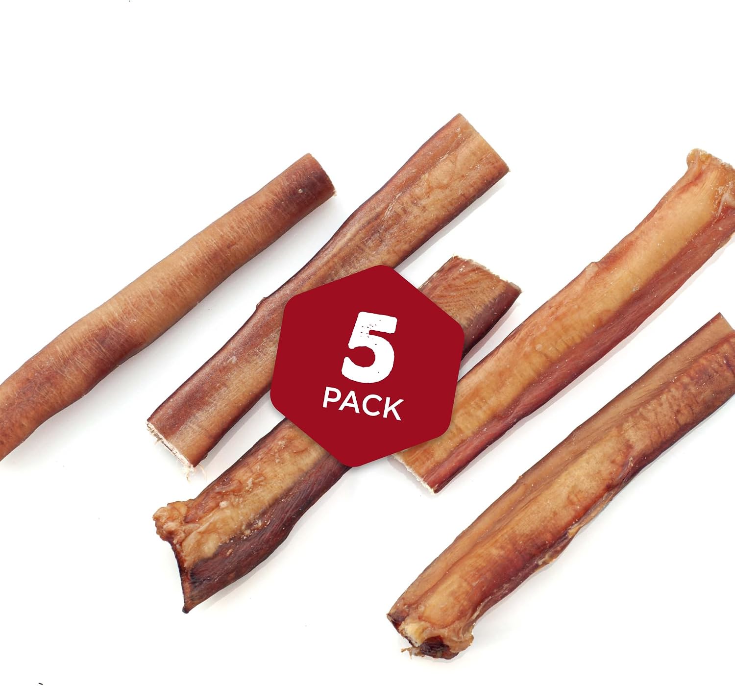 Best Bully Sticks Thick Bully Sticks Dog Chews, 6", 5 Count