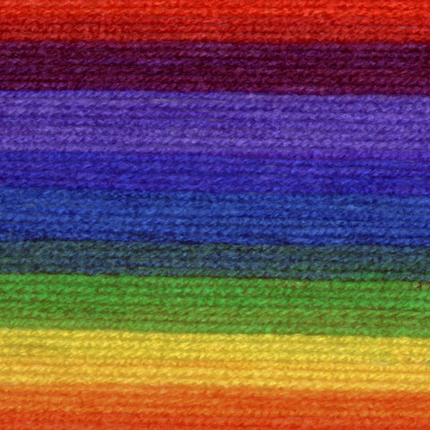 (3 Pack) Lion Brand Yarn Mandala Baby Yarn, Rainbow Falls