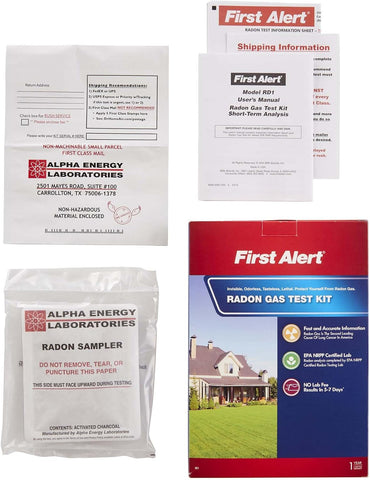 First Alert Radon Gas Test Kit, RD1