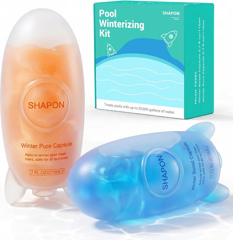SHAPON Pool Closing Kit, Pool Winterizing Kit Treats Up to 30,000 Gallon