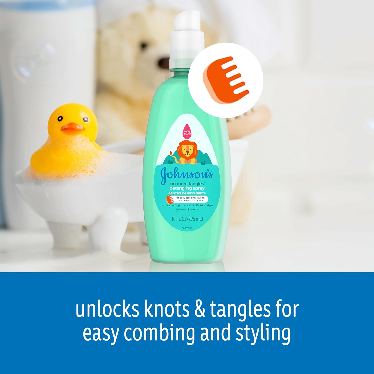 Johnson's Baby No More Tangles Detangling Spray, 10 Ounce