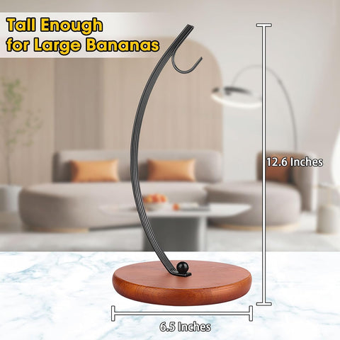 Banana Holder Stand - Banana Hanger (Modern, Black)