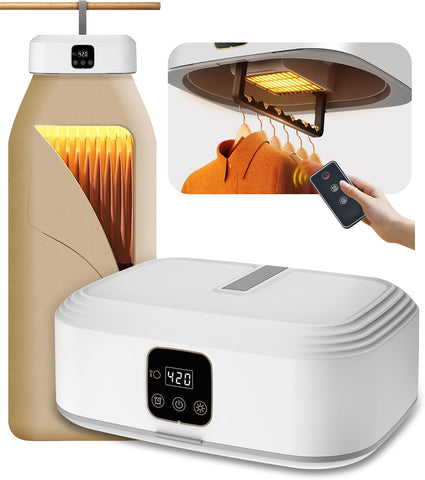 Portable Mini Clothes Dryer - 600W Electric Compact Folding Laundry Dryer Machine for Travel, RV, Apartment, Home