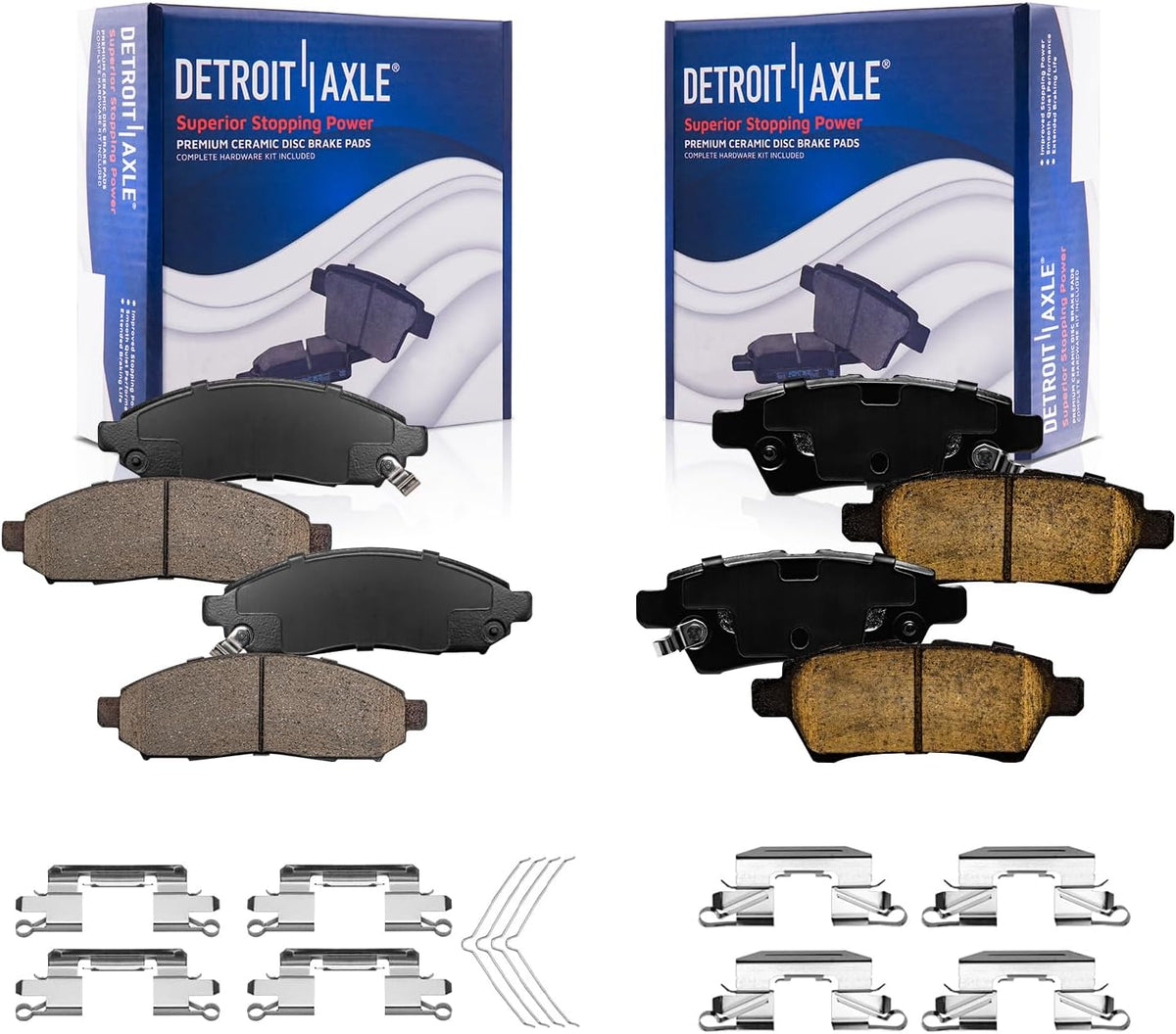 Detroit Axle - Brake Pads for 2005-2012 Nissan Pathfinder