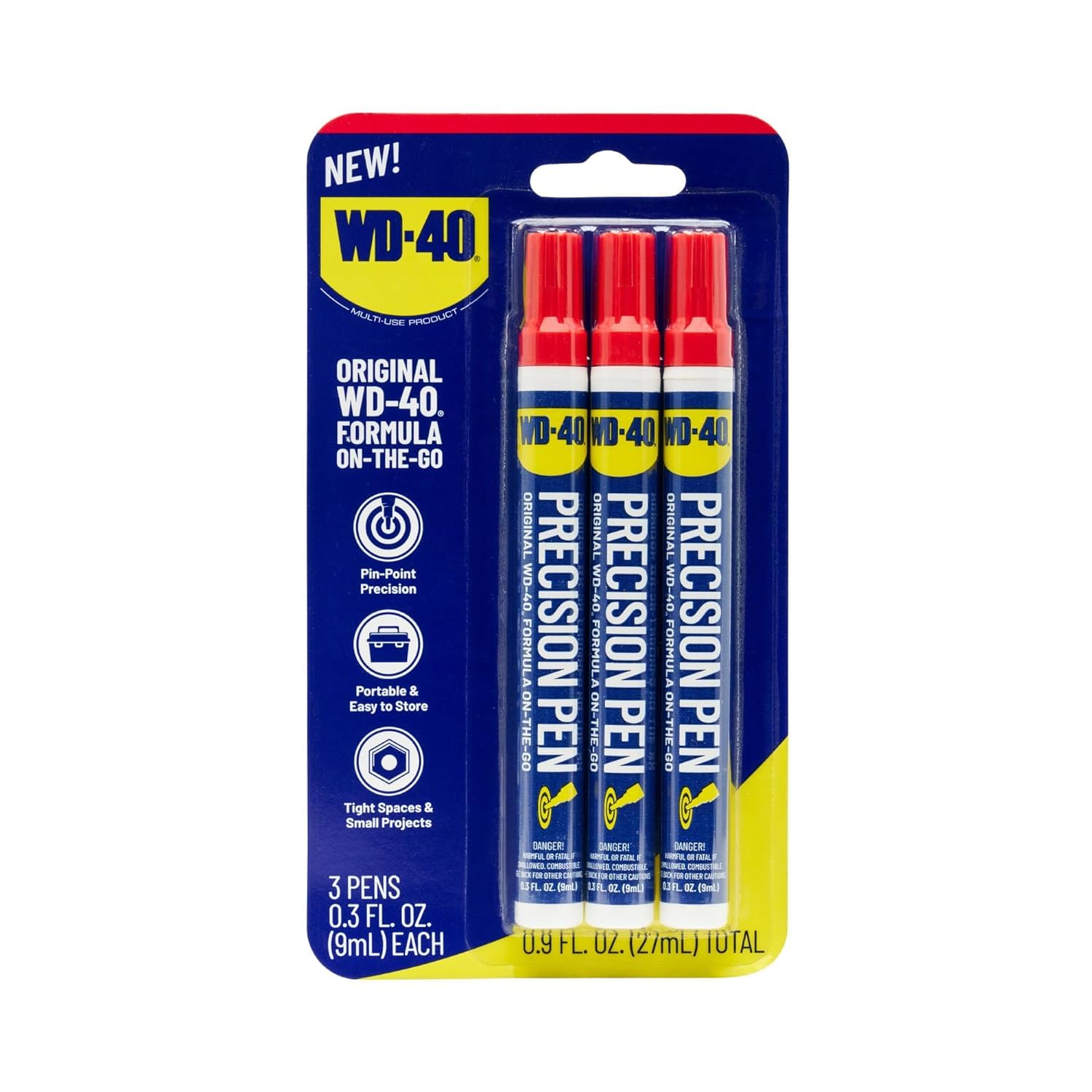 WD-40 Classic Product, Precision Pen On-The-Go, 0.3 FL OZ [3-Pack]