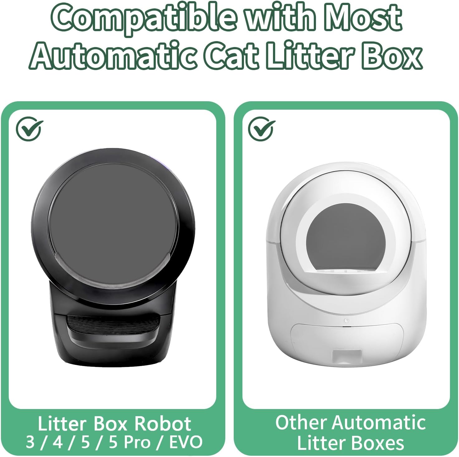 ANWA 40 Count Automatic Litter Box Bags, Litter Box Robot 4/5 Waste Bags