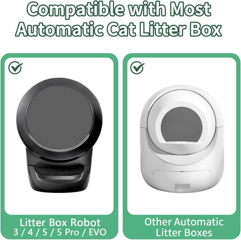 ANWA 40 Count Automatic Litter Box Bags, Litter Box Robot 4/5 Waste Bags