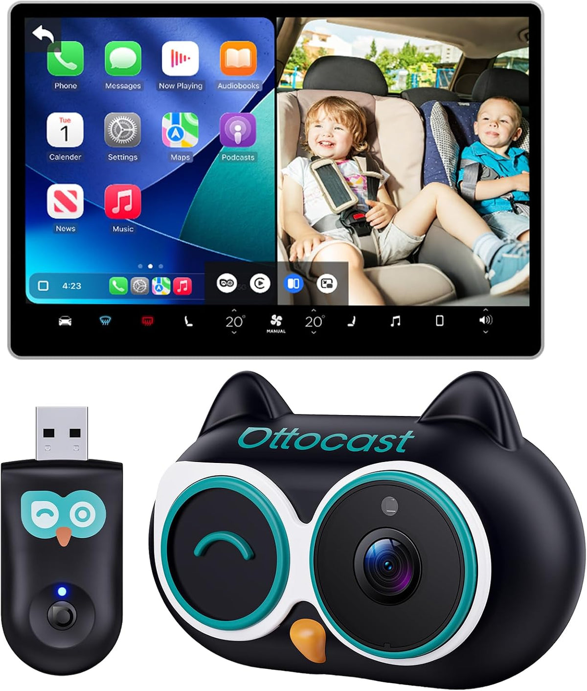 OTTOCAST Baby Car Camera & Wireless CarPlay Adapter 2026