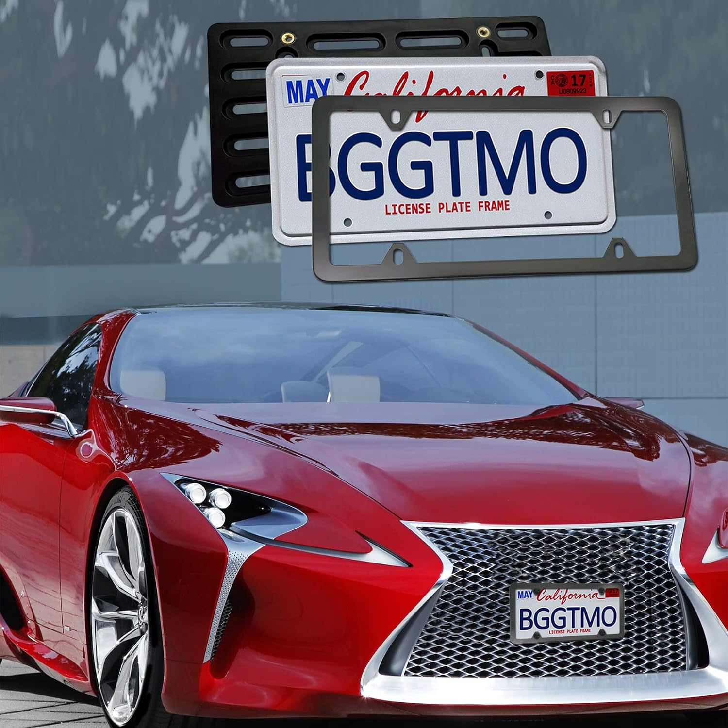 BGGTMO Front License Plate Mounting Kit- License Plate Bracket Holder