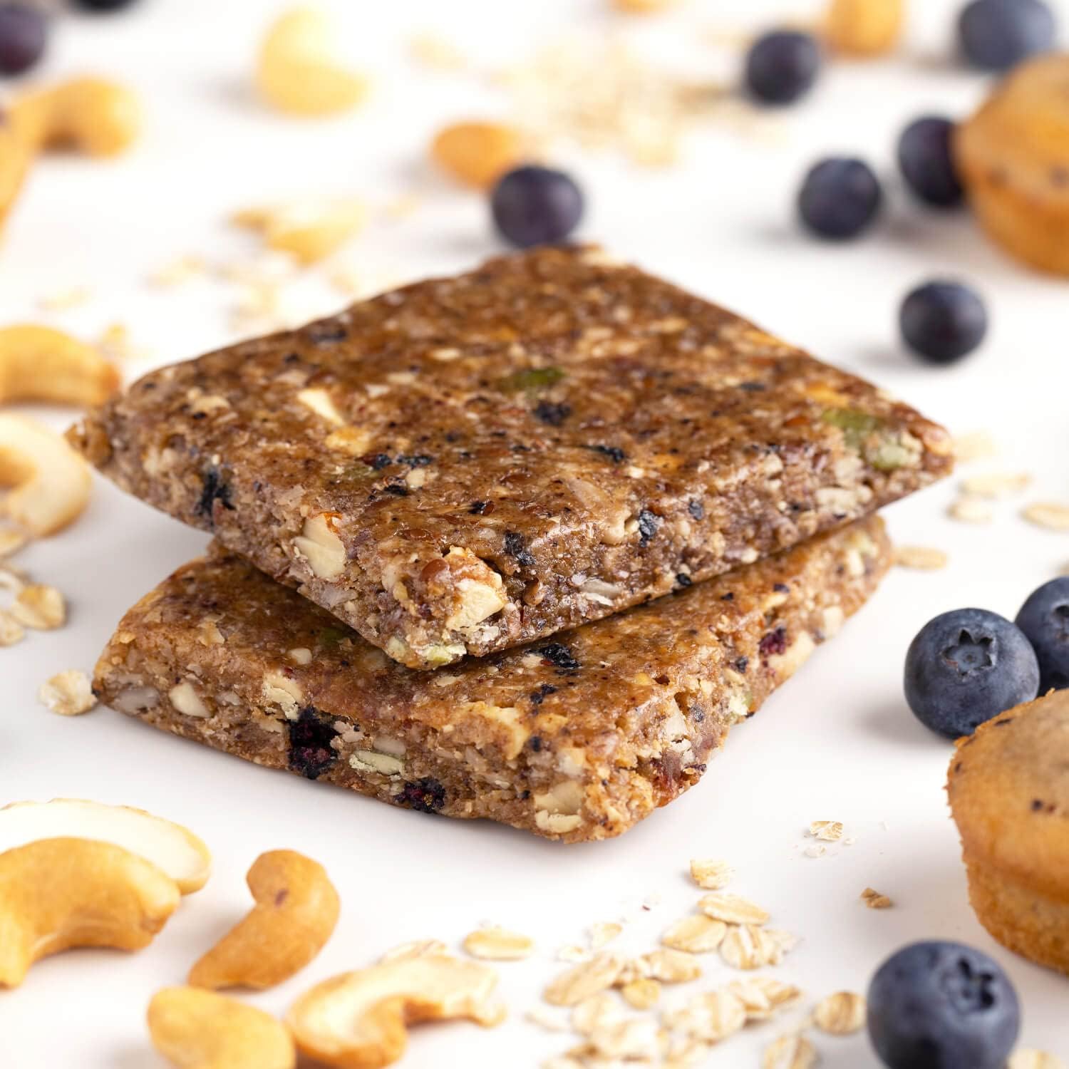 PROBAR MEAL Bar – Plant Based Meal Replacement Bar with Whole Food Ingredients, Oats, Nuts & Seeds, Vegan, Gluten Free, Non-GMO Nutrition Bar for Breakfast, Travel & On-the-Go Energy (Blueberry Muffin, 12 Count)