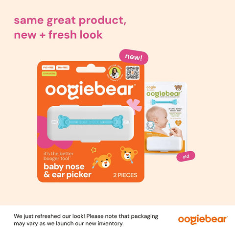 oogiebear Baby Nose & Ear Picker with Travel Case, 2 Pieces, Blue