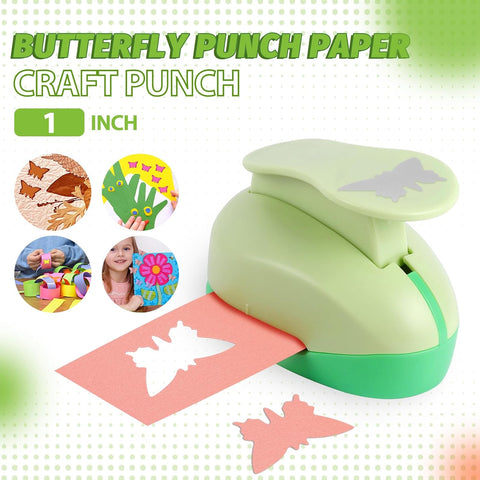 UCEC Butterfly Hole Punch, 1" Craft Punch for Paper Crafting Scrapbooking