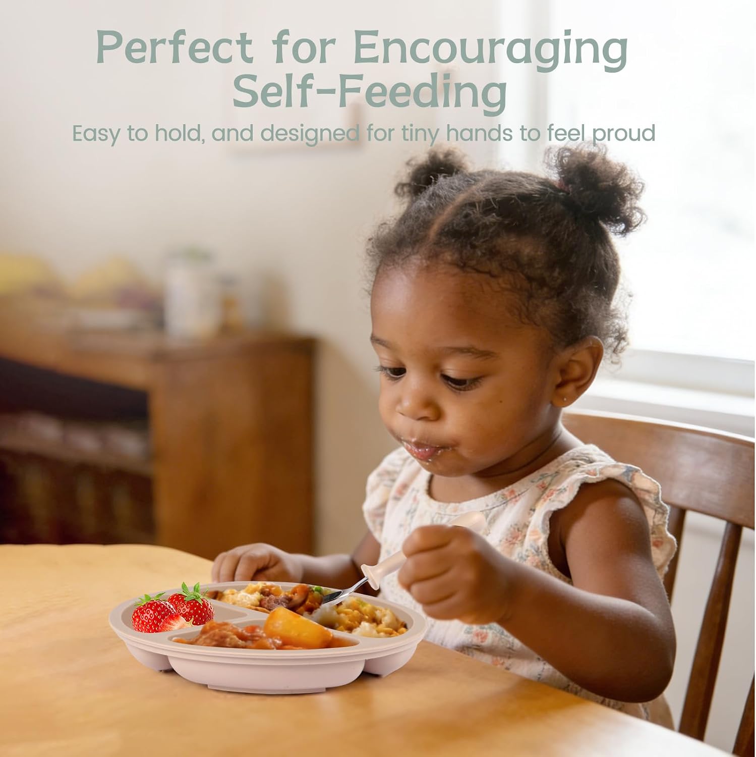 Eascrozn Toddler Forks and Spoons Set, 6 Pack Toddler Utensils, BPA Free