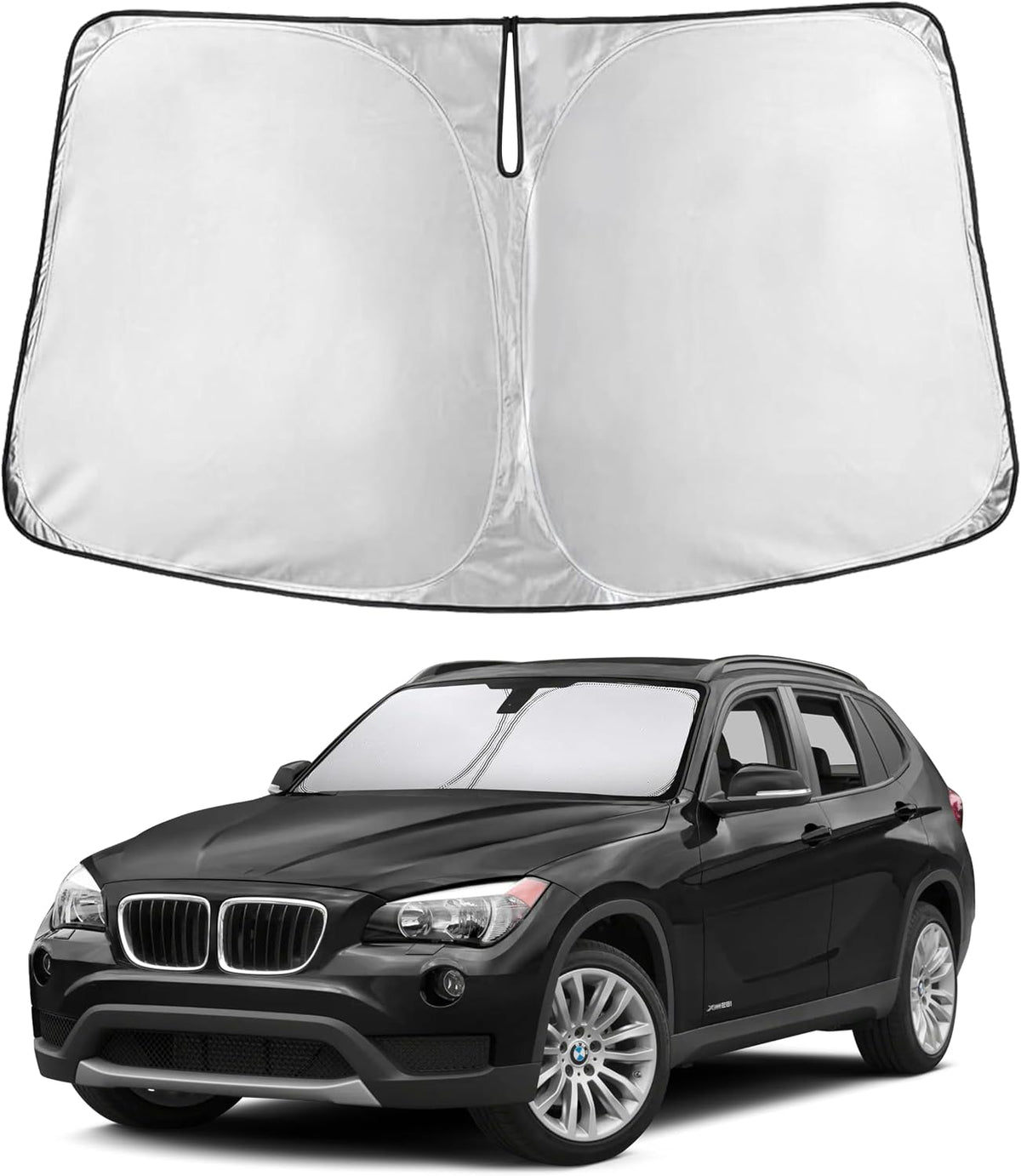 EcoNour Windshield Sunshade Compatible for BMW X1 2011-2013 2014 2015