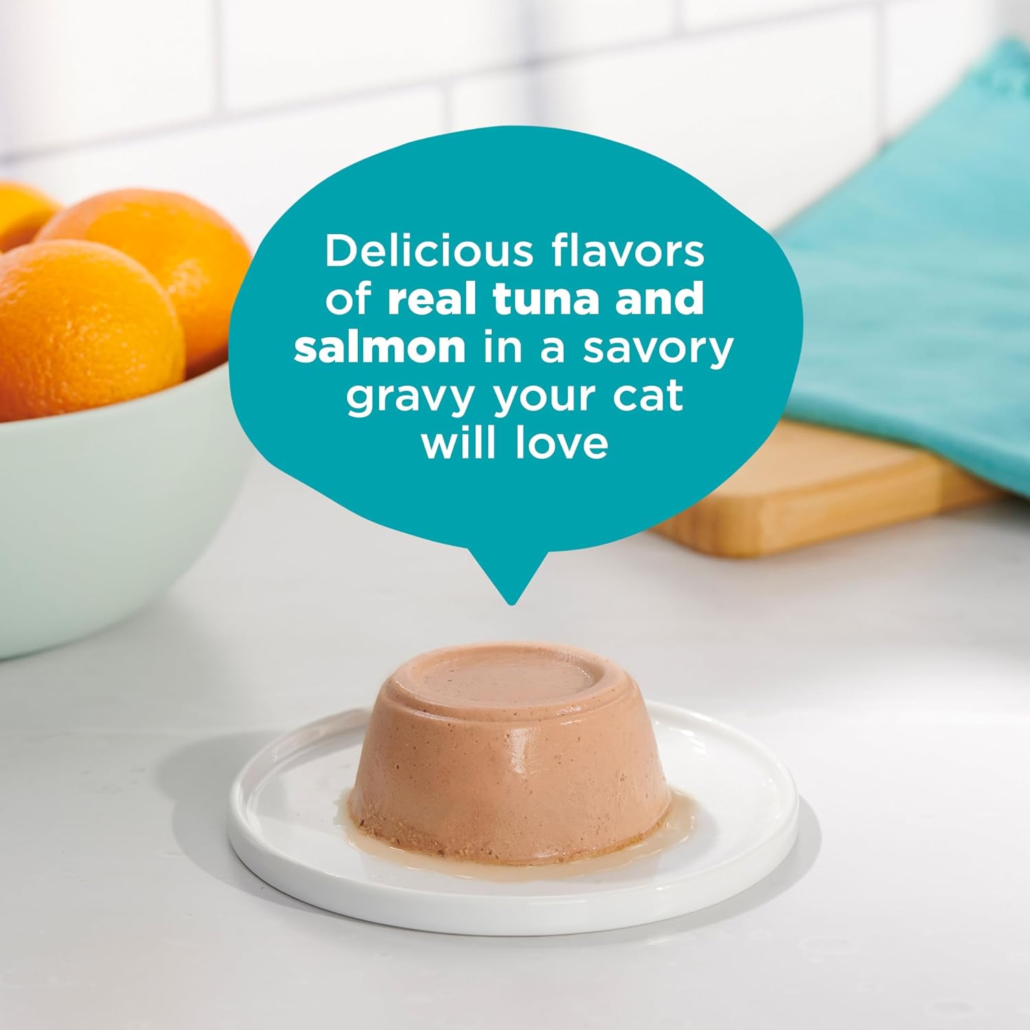 Meow Mix Paté in Gravy, Wet Cat Food with Real Tuna & Salmon, 12 Cups