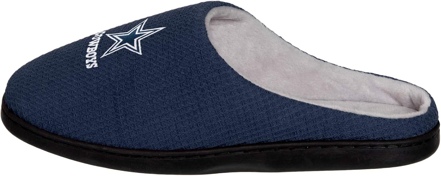 FOCO Men's NFL Team Logo Memory Foam Slide Slippers