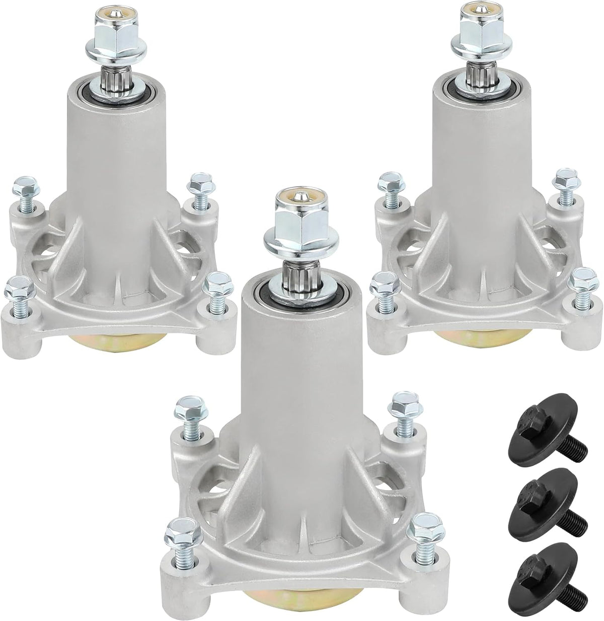 3 Pack 187292 192870 532187281 532187292 567253301 587819701 yth22v46 yth24v48 spindle 187292 Mandrel Assembly 42" 46" 48" 54" mower deck spindle Compatible with Husqvarna Craftsman Ariens Poulan Pro