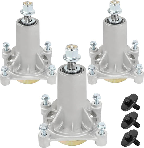 3 Pack 187292 192870 532187281 532187292 567253301 587819701 yth22v46 yth24v48 spindle 187292 Mandrel Assembly 42" 46" 48" 54" mower deck spindle Compatible with Husqvarna Craftsman Ariens Poulan Pro