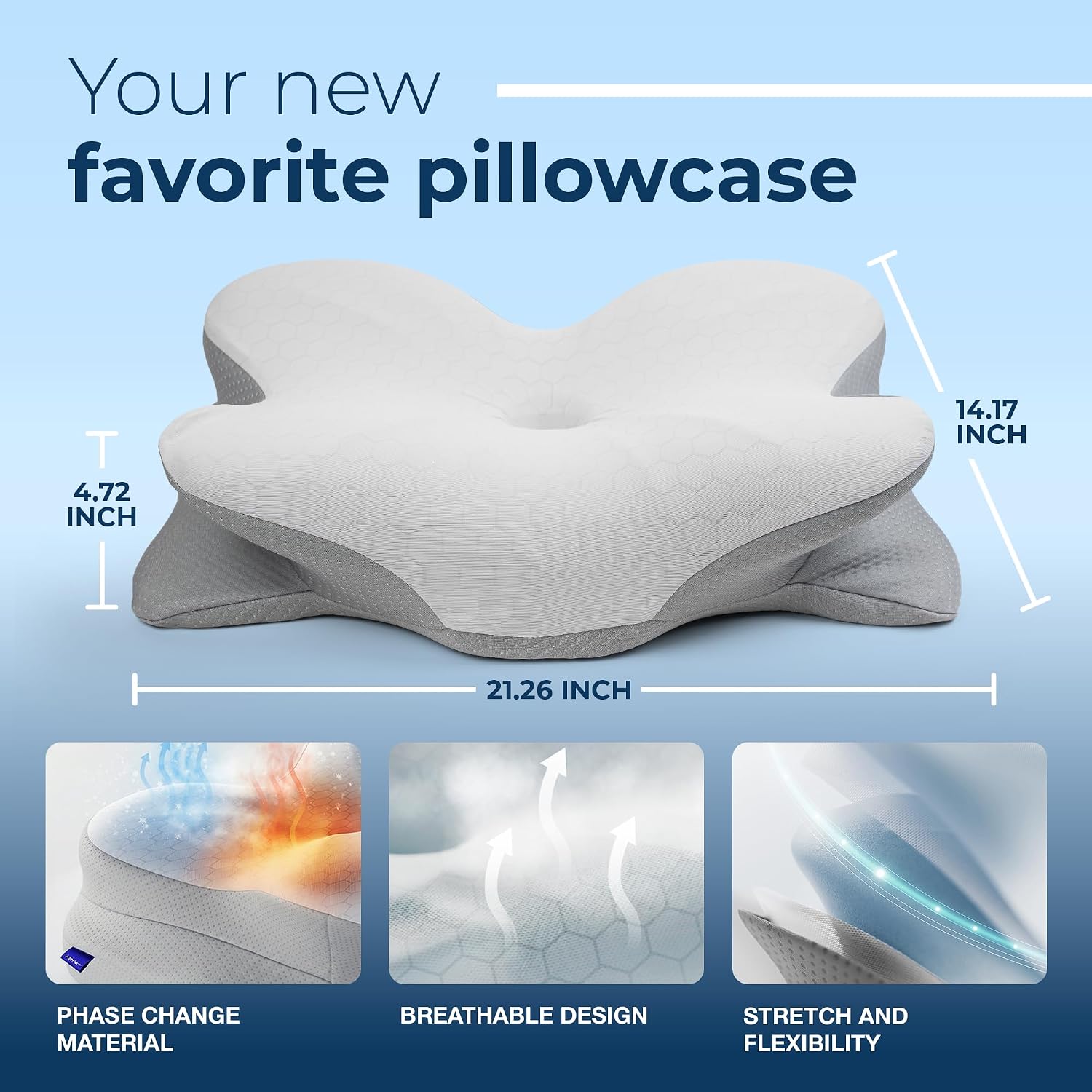 Derila Ergo Thermal Pillow Cover for Cervical Neck Pillow
