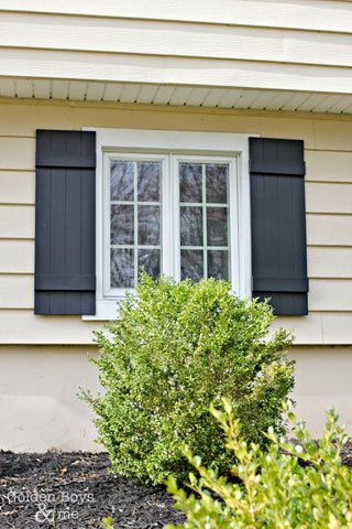 Polaris Homeside 4 Board and Batten Joined Vinyl Shutters (1 Pair) 14-1/2in. x 55in. - 610 Indigo Blue