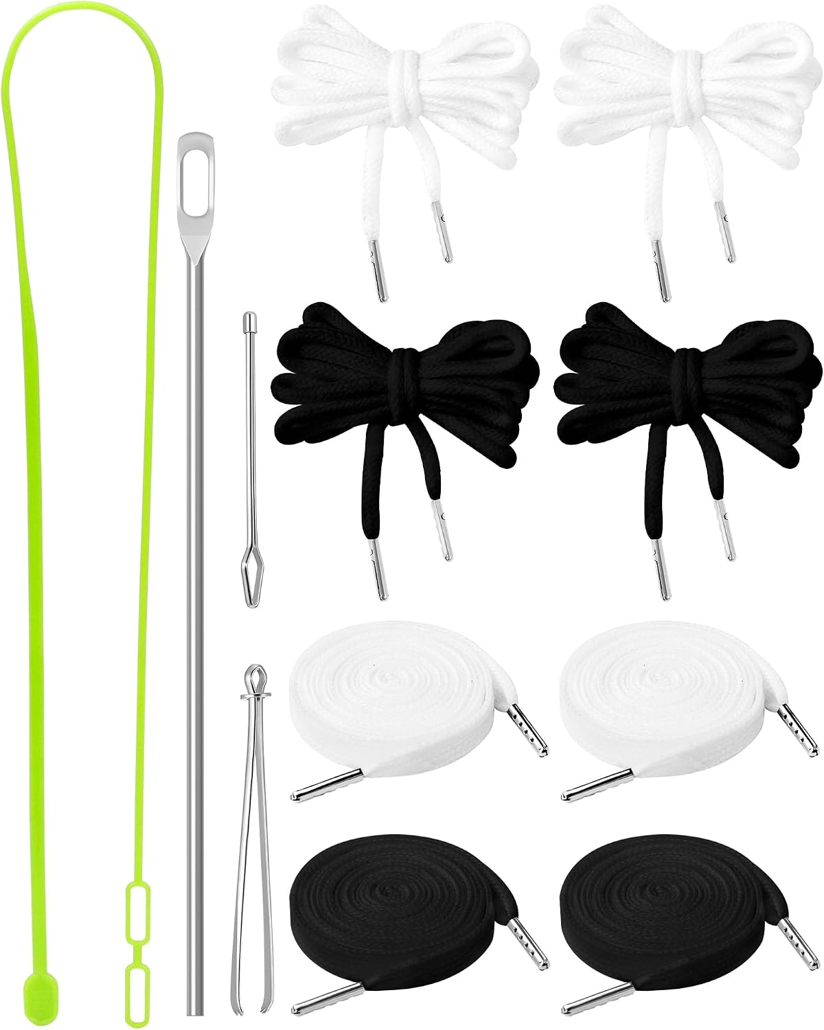 FIVEIZERO Drawstring Cord Kit-8pcs Draw Strings & Drawstring Threader Tool