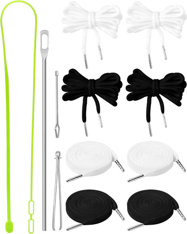 FIVEIZERO Drawstring Cord Kit-8pcs Draw Strings & Drawstring Threader Tool