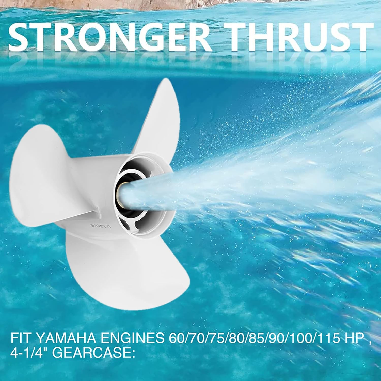 Boat Propeller fit Yamaha Engines 60-115 HP