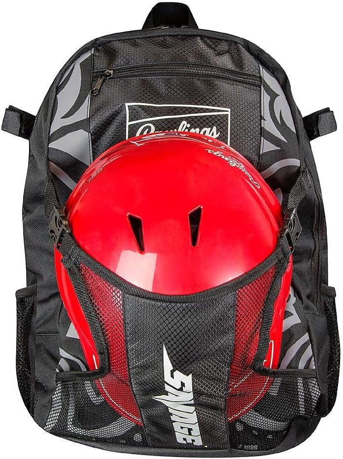 Rawlings | SAVAGE Backpack Equipment Bag | T-Ball/Youth Baseball & Softball | Multiple Styles