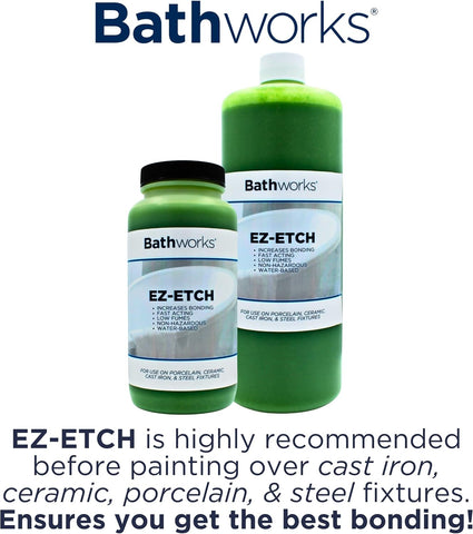 Bathworks Roll-On Refinishing Kit - 22 fl oz, High Gloss White, Professional-Grade DIY Coating with Tools Included - Durable Non-Yellowing Finish for Bathtubs, Tile, Sinks & Showers