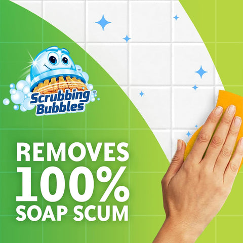 Scrubbing Bubbles Mega Bathroom and Shower Foamer Aerosol, Rainshower Scent, 20oz