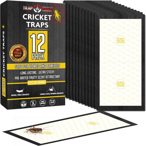 Trap a Pest Extra Large Cricket Traps - Fruity Scent - 12 Pack