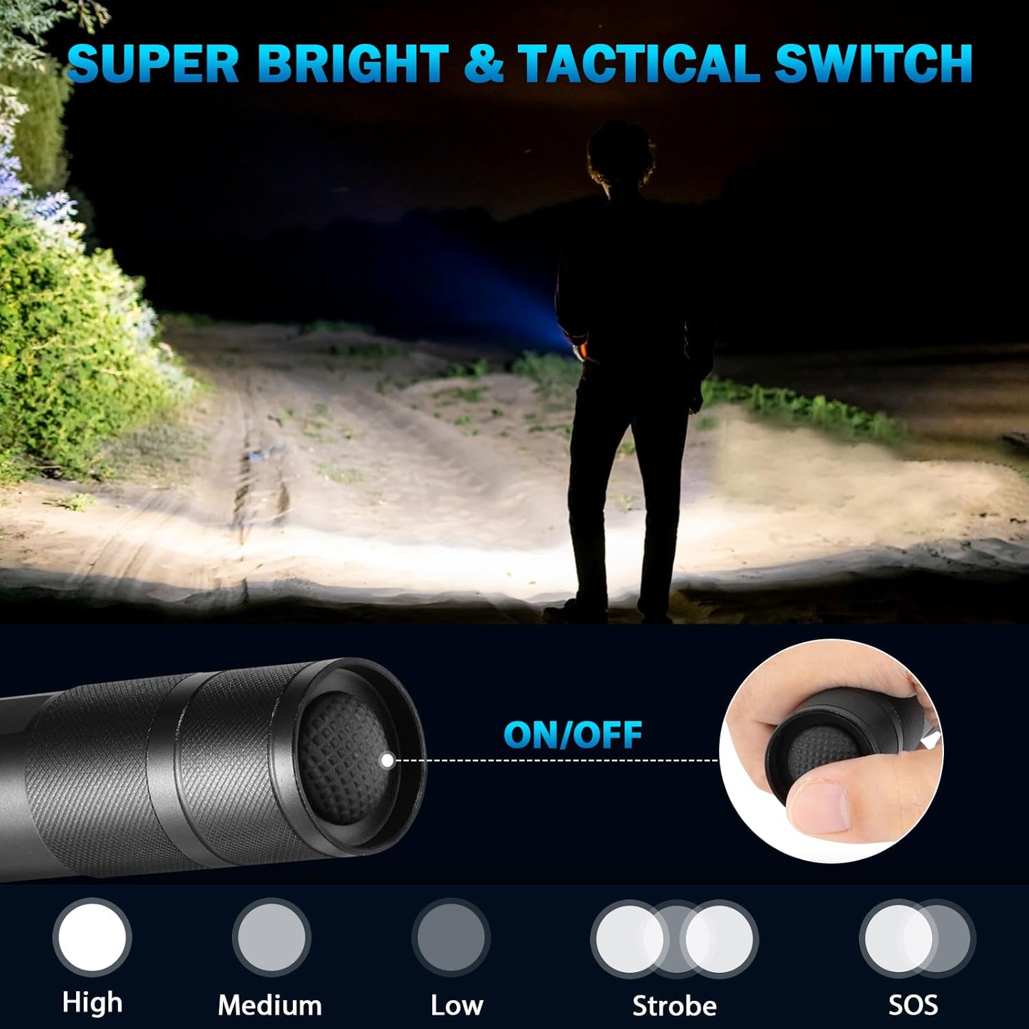 Staaricc 12P LED Small Flashlights High Lumens, Mini Flash Light for Home