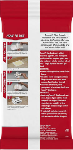 Tomcat Glue Boards with Eugenol for Enhanced Stickiness, 4 Sticky Traps