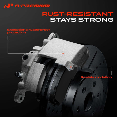A-Premium Front Left and Right Side Disc Brake Caliper without Bracket