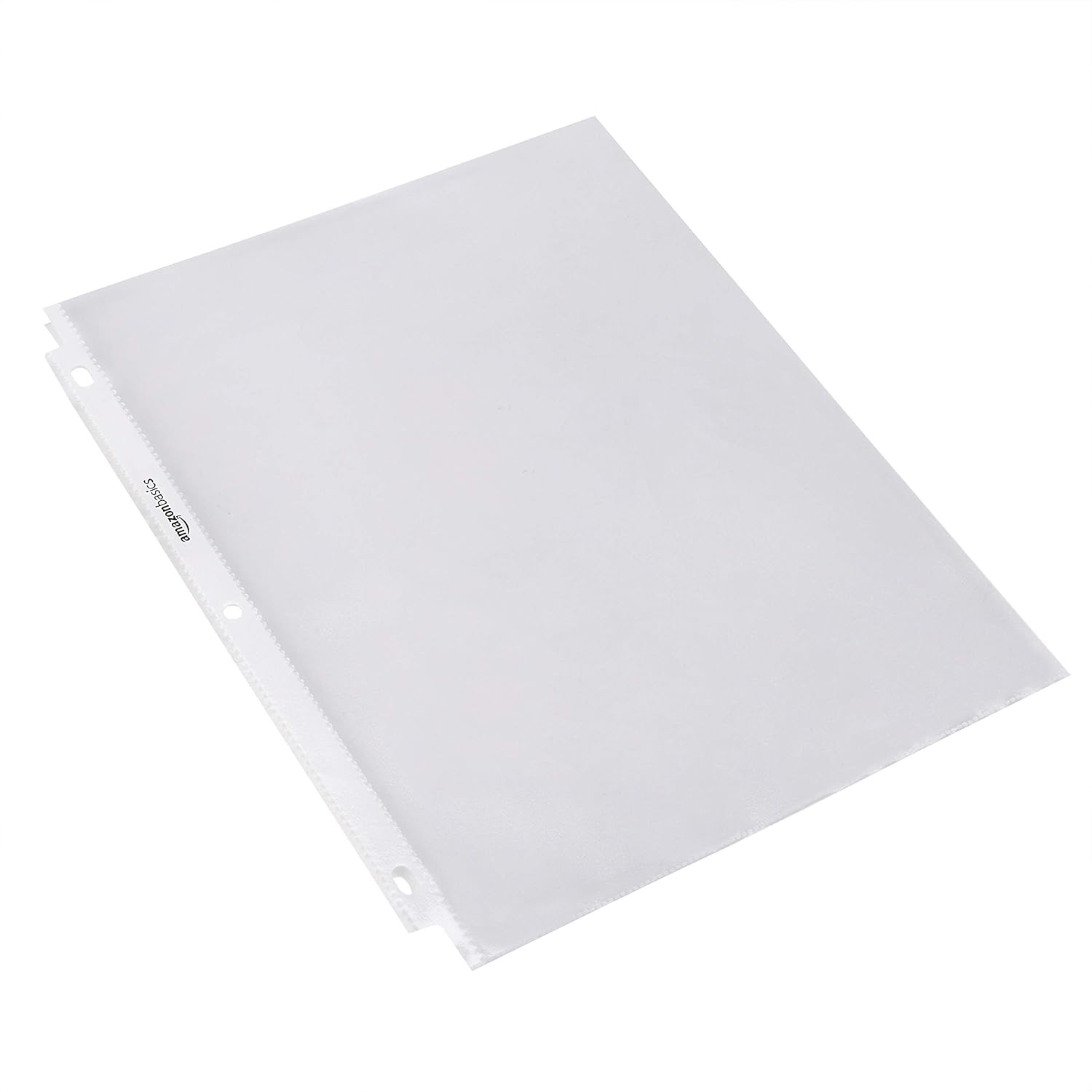 Amazon Basics Sheet Protectors for 3 Ring Binder, Non-Glare, Top Loading, Letter Size 8.5 x 11 in, Clear, 1200-Pack