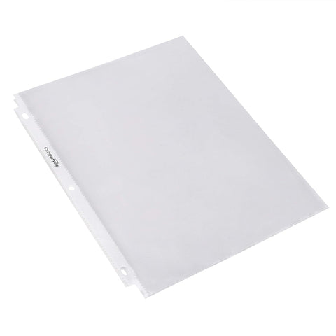Amazon Basics Sheet Protectors for 3 Ring Binder, Non-Glare, Top Loading, Letter Size 8.5 x 11 in, Clear, 1200-Pack