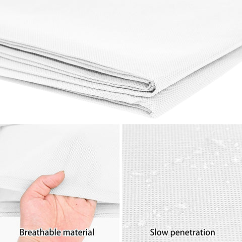 Homimp Plant Covers Freeze Protection, 4 Pack Frost Covers with Zipper Drawstring (23.6" x 31.5") Plant Protection Cover Bags for Outdoor Winter Frost Cold Weather Shrubs Trees Jacket Covers(White)