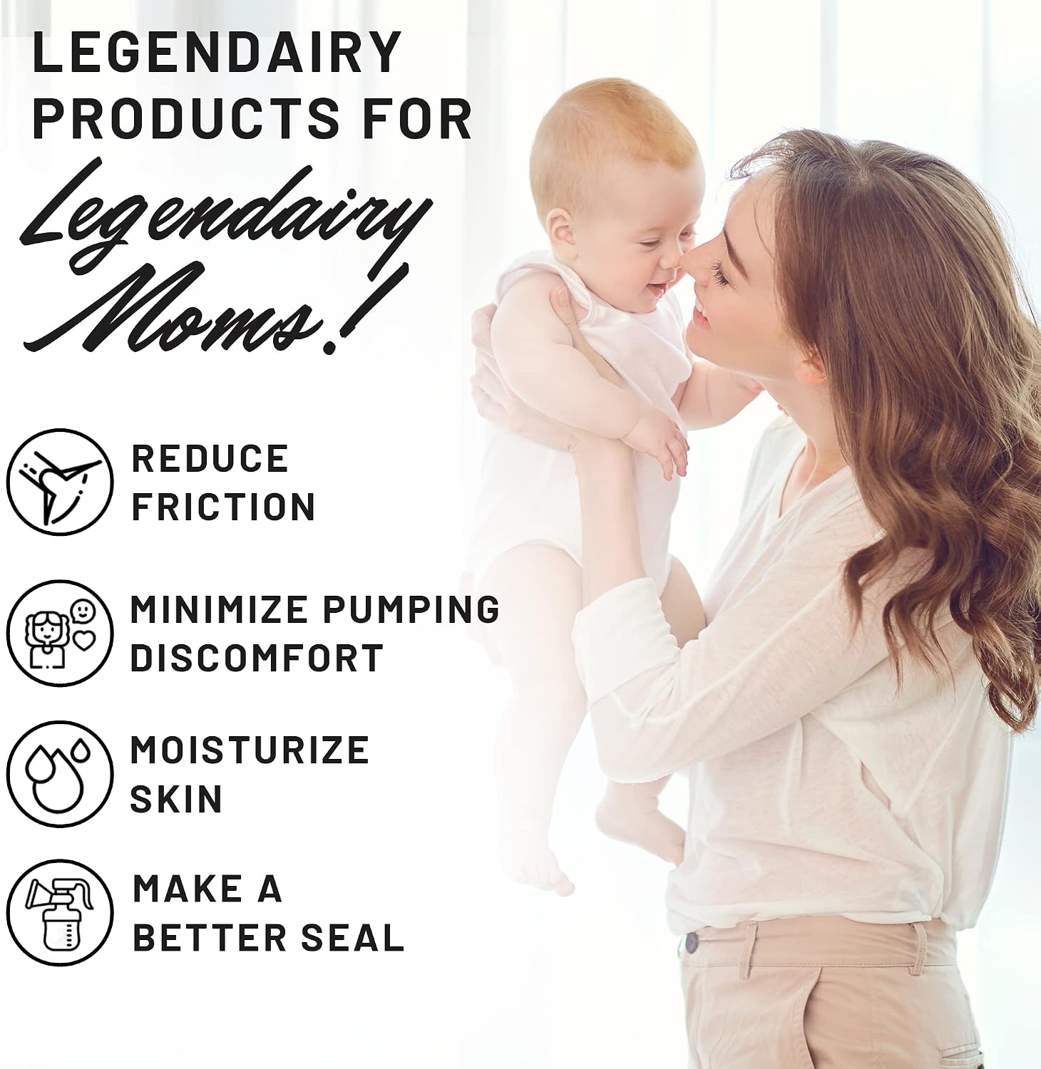 Legendairy Milk Organic Pumping Spray, Lanolin-Free Breast Lubricant, 4 oz
