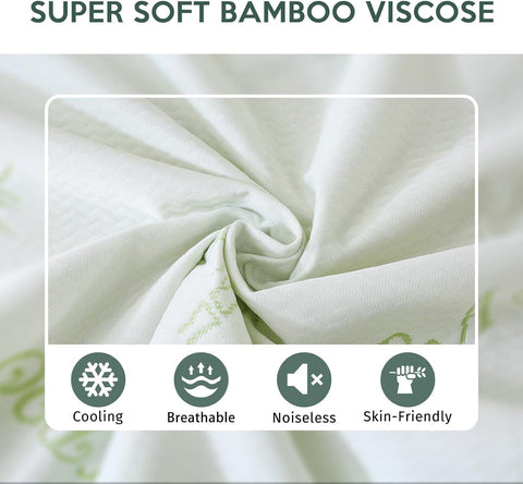 Premium 100% Waterproof King Mattress Protector, Breathable Mattress Cover King Size Bed, 3D Air Fabric Cooling Bed Pad Cover, Deep Pocket 8"-21"