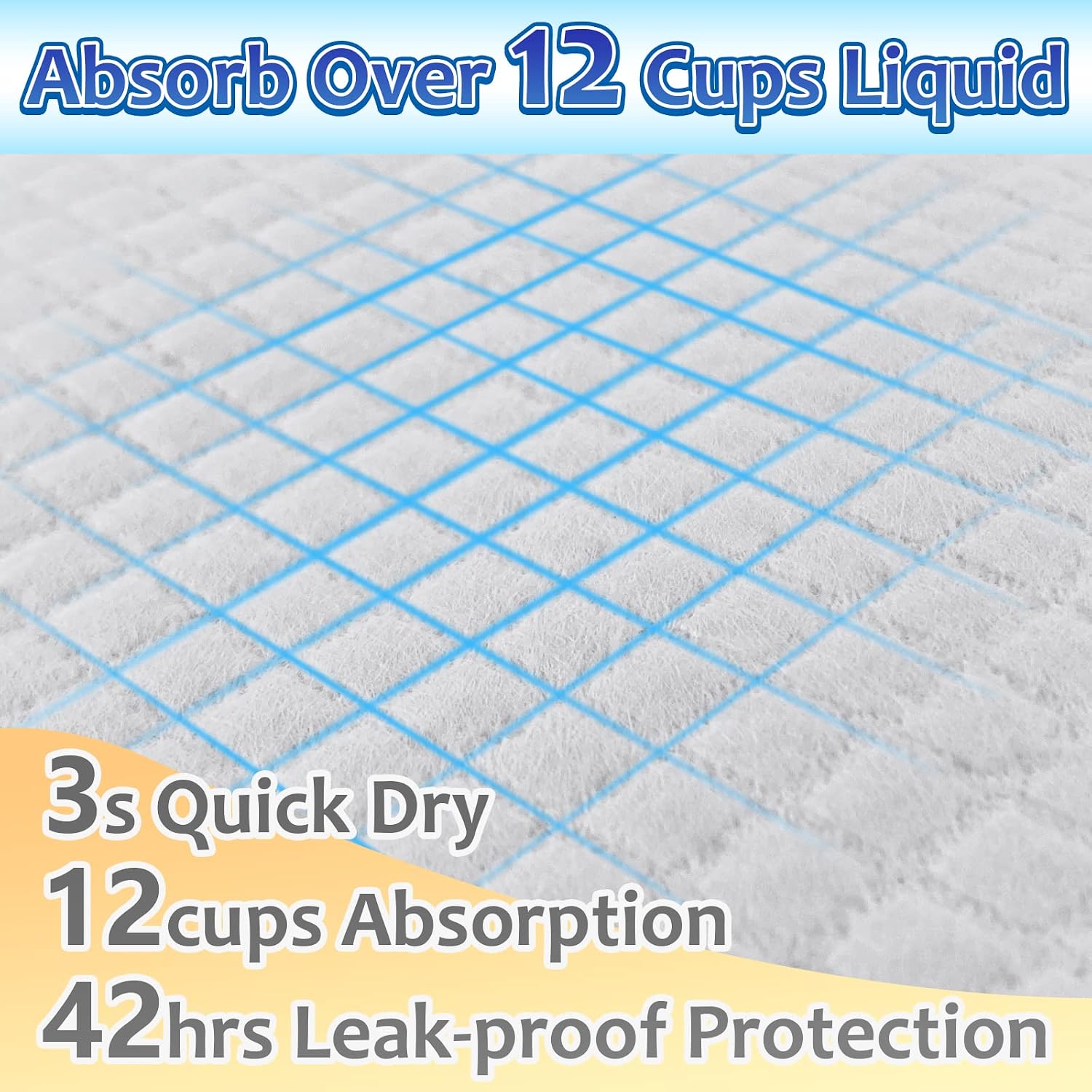 Dogcator Puppy Pads Extra Large 30"x36", 40 Count Thicken XLarge Puppy Pee Pads for Dogs Super Absorbent, Leak-Proof Disposable Pet Training Pad, Potty Piddle Mats for Puppies, Cats, Doggies, Blue