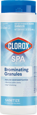 Clorox® Pool&Spa™ Spa Brominating Granules, for Low, Odor Sanitization, Restores Water Clarity in Hot Tubs and Spas, 2 lb (Pack of 1)