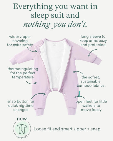PurComfy Bamboo Viscose Active Baby Toddler Sleepsuit 1.0 TOG
